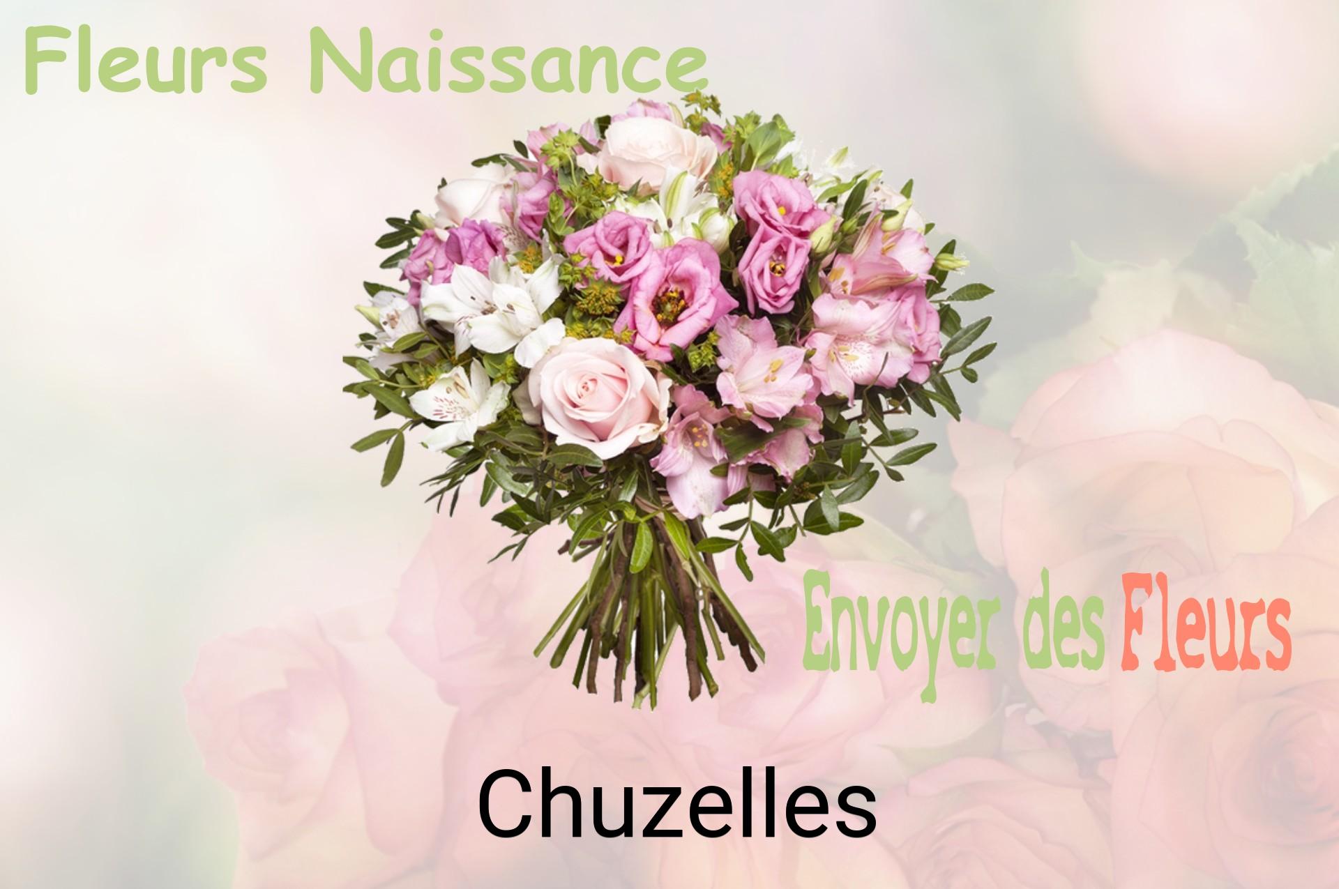 Bouquet de fleurs de naissance livré à Chuzelles
